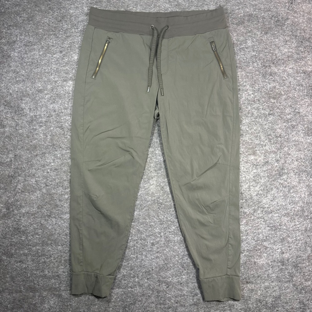 Athleta Trekkie North Jogger Womens 16 Olive Green Hiking Outdor Ripstop